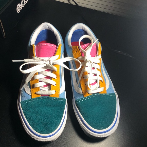 vans old skool multi bright